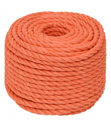 vidaXL Work Rope Orange 14 mm 50 m Polypropylene