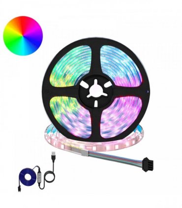 vidaXL LED Strip 2 pcs Black and Transparent 4000 mm