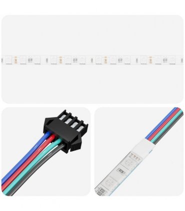 vidaXL LED Strip 2 pcs Black and Transparent 4000 mm