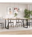 vidaXL Dining Table Legs O-Frame 160x80x73 cm Steel