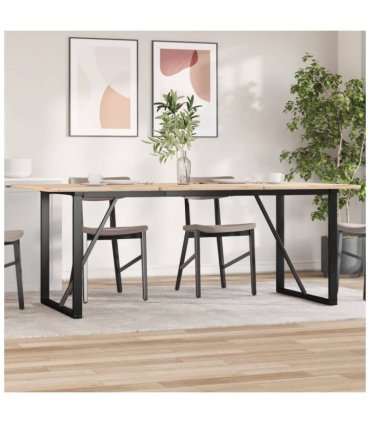 vidaXL Dining Table Legs O-Frame 160x80x73 cm Steel