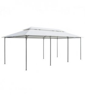 vidaXL Gazebo 600x298x270 cm White 180g/m²