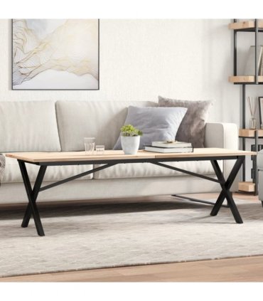 vidaXL Coffee Table Legs X-Frame 140x30x43 cm Steel
