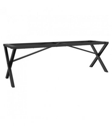 vidaXL Coffee Table Legs X-Frame 140x30x43 cm Steel