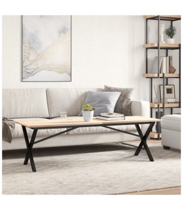 vidaXL Coffee Table Legs X-Frame 140x30x43 cm Steel