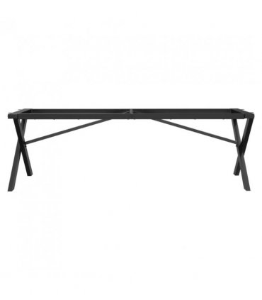 vidaXL Coffee Table Legs X-Frame 140x30x43 cm Steel