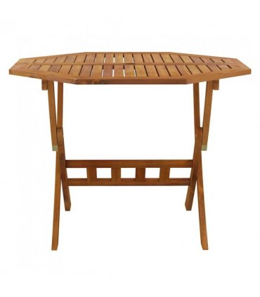 vidaXL Folding Garden Table 90x75 cm Solid Wood Acacia