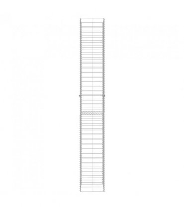 vidaXL Gabion Baskets 3 pcs Galvanised Steel 25x25x197 cm