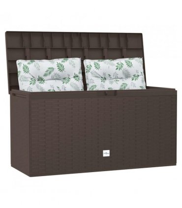 vidaXL Garden Storage Box Brown 114x47x60 cm