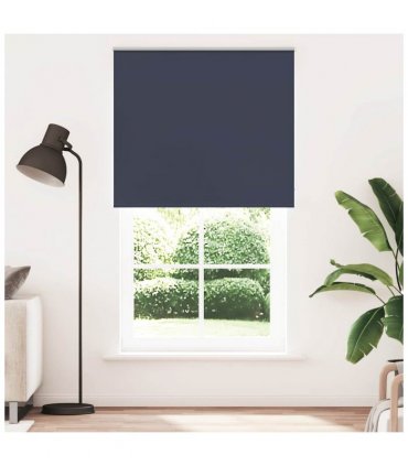 vidaXL Roller Blind Blackout Marine 140x230 cm Fabric Width 136.6 cm Polyester