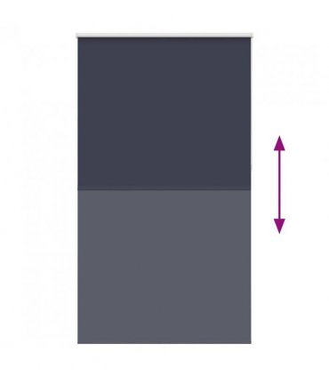 vidaXL Roller Blind Blackout Marine 140x230 cm Fabric Width 136.6 cm Polyester