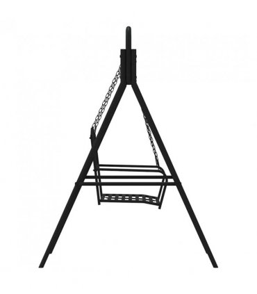 vidaXL Swing Bench | Black | Steel | Medium | Durable | Swing Bench