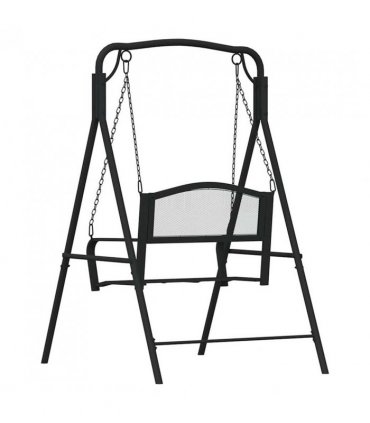 vidaXL Swing Bench | Black | Steel | Medium | Durable | Swing Bench
