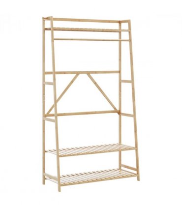 vidaXL Clothes Rack with Shelves 110x40x180 cm Bamboo