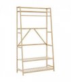 vidaXL Clothes Rack with Shelves 110x40x180 cm Bamboo