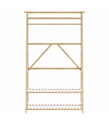 vidaXL Clothes Rack with Shelves 110x40x180 cm Bamboo