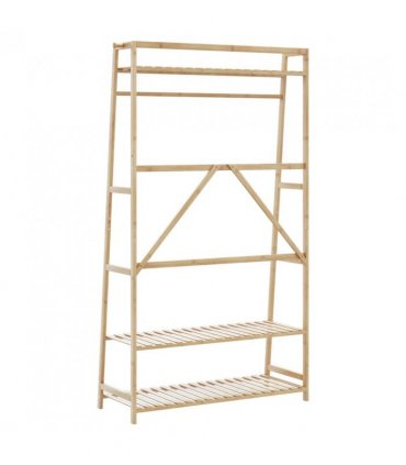 vidaXL Clothes Rack with Shelves 110x40x180 cm Bamboo