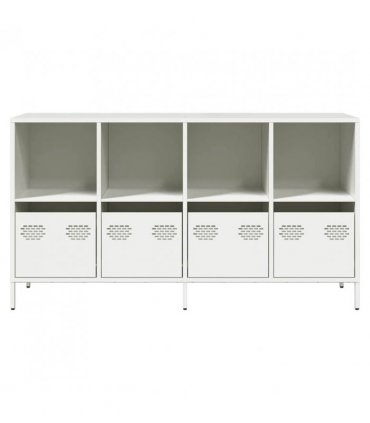 vidaXL Sideboard White 135x39x73.5 cm Cold-rolled Steel