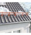 vidaXL Snow Guard Support Red 29.5 x 3 x 34.5 cm Steel