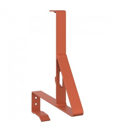 vidaXL Snow Guard Support Red 29.5 x 3 x 34.5 cm Steel