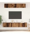 vidaXL TV Cabinet Set Wall-mounted 5 pcs Old Wood Engineered Wood