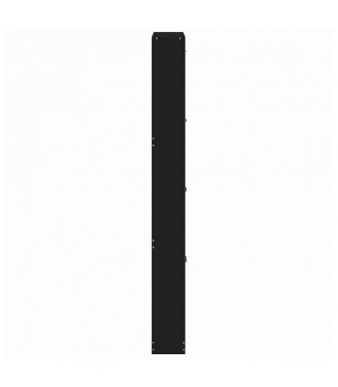 vidaXL Shoe Cabinet Black 59x17x150 cm Engineered Wood