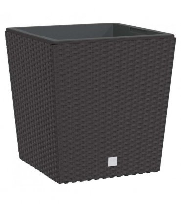vidaXL Planter with Removable Inner Brown 21 / 32 L PP Rattan