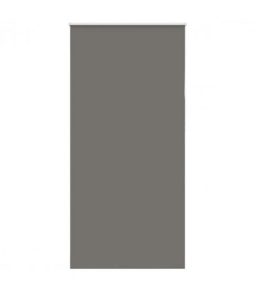 vidaXL Roller Blind Blackout Grey 110x210 cm Fabric Width 105.7 cm Polyester