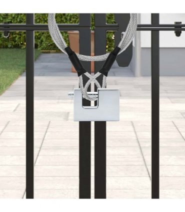 vidaXL Padlock 6 pcs Silver Steel