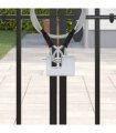 vidaXL Padlock 6 pcs Silver Steel