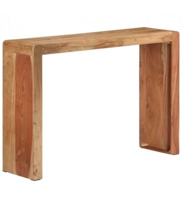 vidaXL Console Table 110x30x76 cm Solid Wood Acacia