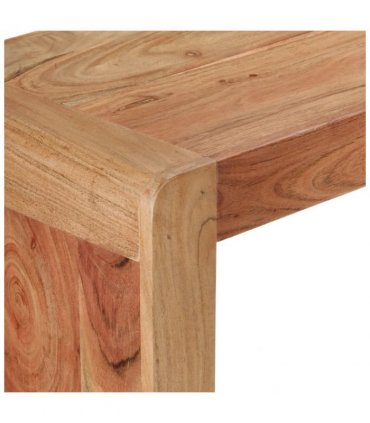 vidaXL Console Table 110x30x76 cm Solid Wood Acacia