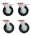 vidaXL Swivel Casters 4 pcs 125 mm