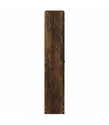 vidaXL Shoe Cabinet Smoked Oak 59x17x81 cm Engineered Wood