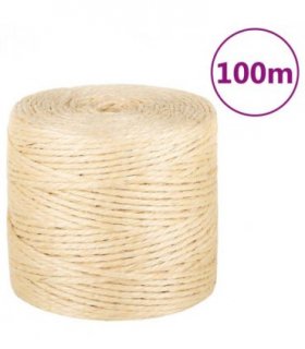 vidaXL Rope 100% Sisal 4 mm 100 m