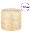 vidaXL Rope 100% Sisal 4 mm 100 m