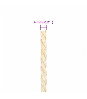 vidaXL Rope 100% Sisal 4 mm 100 m