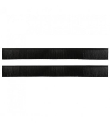 vidaXL Self-adhesive Door Brush Seals 2 pcs Black 100 cm