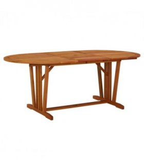 vidaXL Garden Table 200x100x75 cm Solid Wood Eucalyptus