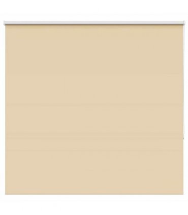 vidaXL Roller Blind Blackout Beige 160x150 cm Fabric Width 156.6 cm Polyester