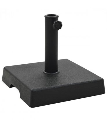 vidaXL Parasol Base Square Polyresin 8 kg Black