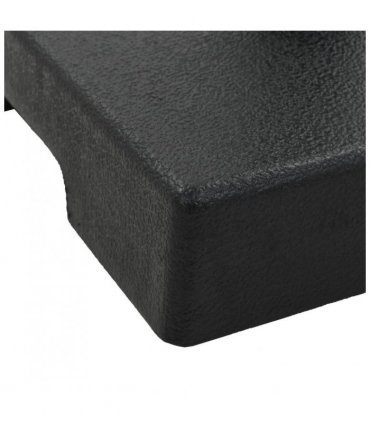vidaXL Parasol Base Square Polyresin 8 kg Black