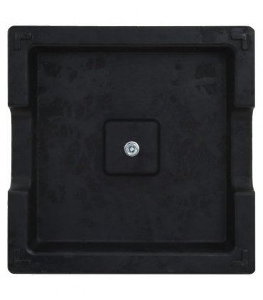 vidaXL Parasol Base Square Polyresin 8 kg Black