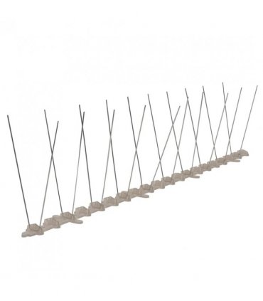vidaXL 2-row Plastic Bird & Pigeon Spikes Set of 6 3 m