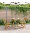 vidaXL Folding Garden Table 60x60x75 cm Solid Acacia Wood