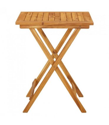 vidaXL Folding Garden Table 60x60x75 cm Solid Acacia Wood