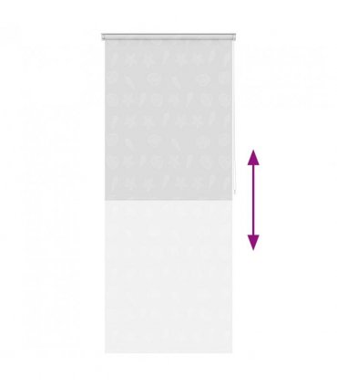 vidaXL Shower Roller Blind 80x240 cm Sea Star