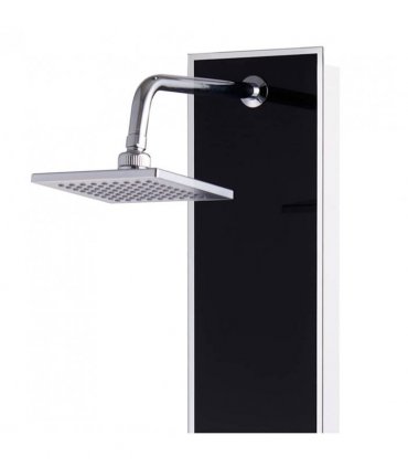 vidaXL Shower Panel Unit Glass 18x42.1x120 cm Black