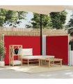 vidaXL Side Awning | Red | Polyester with PU coating | 100 x 600 cm