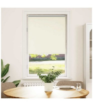 vidaXL Roller Blind Blackout Off White 70x175 cm Fabric Width 65.7 cm Polyester